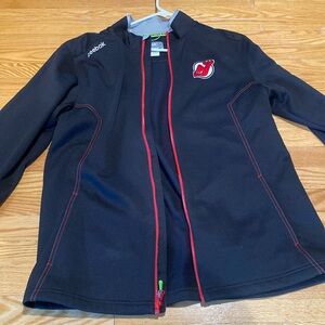 REEBOK | Black Zip Up Devils Jacket